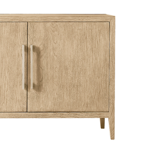 Aparador Moderno de Lujo con Almacenamiento, Mueble de Teca Sólida con Textura Natural, Gabinete de Doble Puerta, Gestión de Cables, Muebles de Comedor Premium - Product Image 4