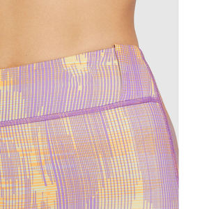 Leggings de yoga taille haute jaune lavande pour femme en Spandex/Nylon, élastiques, respirants, séchage rapide, légers, longueur intégrale, grandes tailles - Product Image 6