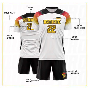 เสื้อฟุตบอลพรีเมียมแบบกำหนดเองได้ พร้อมชื่อและหมายเลขทีม ระบายอากาศได้ดี เหมาะสำหรับผู้ชายและผู้หญิง - Product Image 2