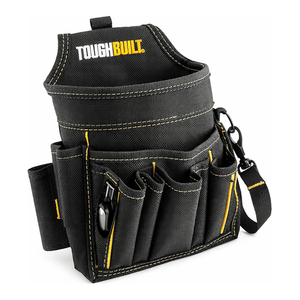 Sac à outils multi-poches TOUGHBUILT à 14 compartiments avec mousqueton et sangle réglable pour le rangement sur chantier - Product Image 2