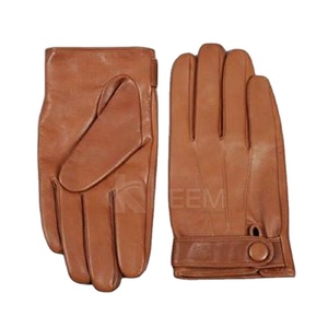 Gants de conduite en cuir PU hiver automne garder au chaud gants de Sports de plein air pour hommes - Product Image 1