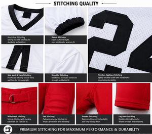 Wholesale Custom Sublimation Polyester Breathable High Quality Solid Color Slim Fit American Football Uniform - Product Image 6