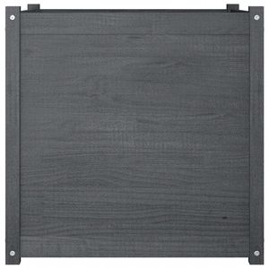 Jardinière en bois de pin gris massif 27,6 po x 27,6 po x 27,6 po Pots et jardinières à fleurs - Product Image 4