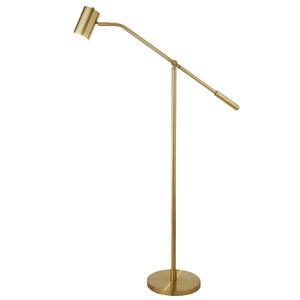 Lampe sur pied vintage en laiton antique avec abat-jour en forme de tambour classique pour une décoration de luxe - Product Image 6