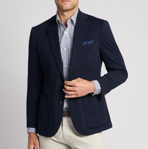 ODM Custom Men's Suits Single Breasted Formal Slim Fit Business <b>Blazer</b> Anti-Wrinkle Anti-Pilling Breathable Polyester/Cotton - Product Image 5