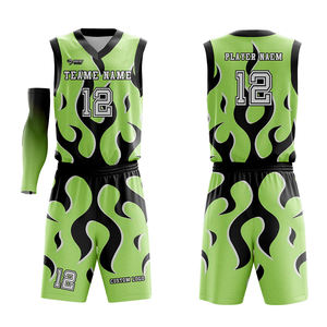 Uniforme de basket-ball personnalisé, impression du nom de l'équipe, design tendance, uniforme de basket-ball personnalisé en gros - Product Image 2