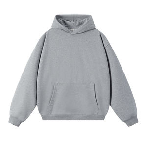 เสื้อฮู้ดแบบสวม Unisex สีพื้น ทรงปกติ ผ้าฝ้ายเฟรนช์เทอร์รี่ สวมใส่สบายๆ สำหรับฤดูใบไม้ร่วง - Product Image 5