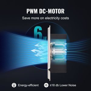 Ventilatore Silenzioso per Bocchette di Ventilazione con Termostato e Telecomando, Adatto per Bocchette da 4FT X 12FT - Product Image 3