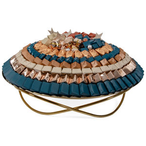 Bandeja de Metal Dorada de Alta Calidad para Servir Dulces, Precio de Fábrica, Elegante Bandeja Decorativa para Chocolates para Bodas y Fiestas - Product Image 4