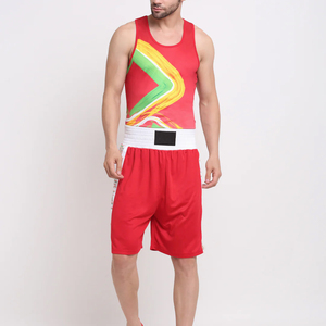Uniformes de Boxeo al por Mayor de la Mejor Calidad, Nuevos y a la Moda, Conjuntos Unisex de Spandex/Poliéster de Secado Rápido y Duraderos - Product Image 1