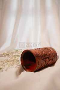 Jarrón Decorativo de Madera y Bambú con Tallado Floral, Ecológico, para Sala de Estar, Oficina, Cocina, Decoración para Bodas y Hogar - Product Image 6