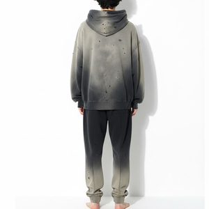 Ensemble de survêtement streetwear délavé au soleil pour homme, collection automne, prix de gros, tenue décontractée, survêtement délavé à l'acide pour homme, faible MOQ - Product Image 3
