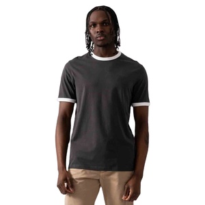 T-shirt décontracté ample en coton 100% respirant avec logo personnalisé, imprimé en sérigraphie, pour homme, poids lourd, fabriqué au Pakistan - Product Image 1
