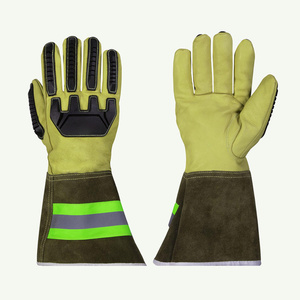 Premium Quality Goat & Cow Split Leather TIG Welding Gloves Heat Spark Resistant Excellent Construction for Hand <b>Arm</b> Protection - Product Image 2