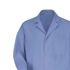 เสื้อกาวน์แพทย์ผ้าฝ้าย 100% สกรีนโลโก้ตามสั่ง ขายส่ง แบบ unisex สำหรับแพทย์ พยาบาล ชุดยูนิฟอร์มสีขาวสำหรับโรงพยาบาล เสื้อกาวน์แล็บแขนยาวสีขาว - Product Image 4