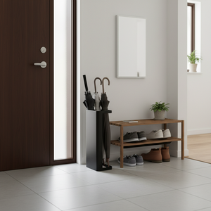 Porte-parapluie d'entrée sur pied en métal moderne, design mobile, finition thermolaquée TW Origin - Product Image 5