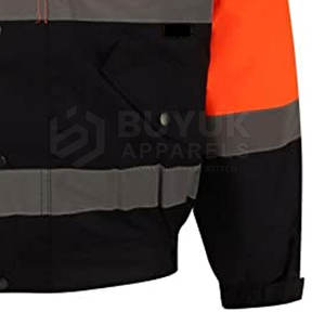 Chaqueta de Trabajo de Alta Visibilidad, Reflectante, Resistente al Viento, Transpirable y con Protección Contra Incendios, con Paquete de Respirador para Seguridad Industrial en Invierno - Product Image 4