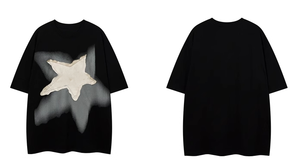 เสื้อยืดคอตตอนวินเทจทรงโอเวอร์ไซส์ พิมพ์ลายตามสั่ง ยูนิเซ็กส์ เสื้อยืดสตรีทแวร์ฤดูร้อนสำหรับผู้ชาย - Product Image 4