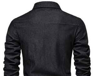 Camisas de Mezclilla para Hombre, 100% Algodón, Sólidas, Otoñales, Ecológicas, Casuales, para Uso Diario, Calidad Premium, Suministro de Fábrica al por Mayor - Product Image 3