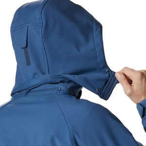 Own Your Logo Design Unique Style Waterproof Hooded Canvas Front Men Softshell <b>Slim</b> <b>Fit</b> <b>Jacket</b> in Wholesale Prices - Product Image 6