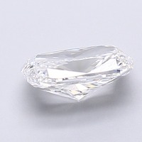 Pierre cultivée en laboratoire CVD de qualité VS2, finition excellente, pour usage en joaillerie, élégante, 1,48 carat, forme coussin longue, diamant non monté, couleur D.