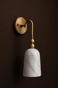 Golden Wall Sconce Brass Sconce Modern Bedroom Light Luxury Bathroom Wall Lamp Handmade Art Deco Design Diwali <b>Gift</b> - Product Image 2