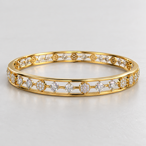 กำไลเพชรเม็ดเดี่ยวทรงกลม 2 กะรัต เพชรเลี้ยงในห้องปฏิบัติการ ทอง 10K 14K ดีไซน์หรูหรา สำหรับเจ้าสาว งานแต่งงาน ของขวัญวันครบรอบสำหรับผู้หญิง ขายส่ง - Product Image 4