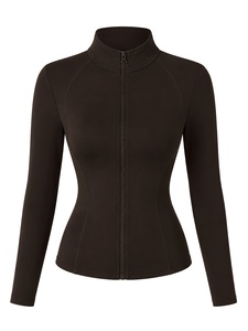 Womens Elite Training Yoga <b>Jacket</b> Full Sleeve Gym Running <b>Workout</b> <b>Jacket</b> Custom Logo OEM ODM Private Label Factory Manufacturer - Product Image 1