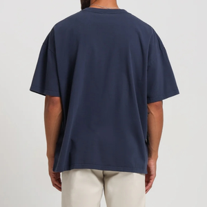 T-shirts Homme Col Rond Épais 100% Coton Personnalisable Logo Coupe Classique Taille Sur Mesure Couleur Unie Vintage Séchage Rapide - Product Image 3