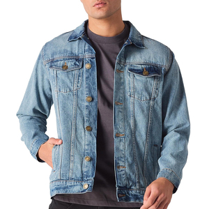 Chaqueta Vaquera para Hombre, Casual, Venta al Por Mayor de Fábrica, Alta Calidad, Marca, Otoño Invierno, Corte Regular, Moda Clásica, Estilo Urbano, 100% Algodón - Product Image 1
