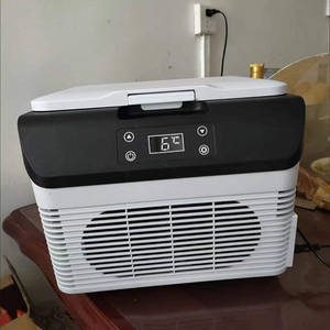 Portable Car <b>Refrigerator</b> 15L Compressor Cooling LCD Touch Screen Digital Display White Plastic 12V-220V - Product Image 3