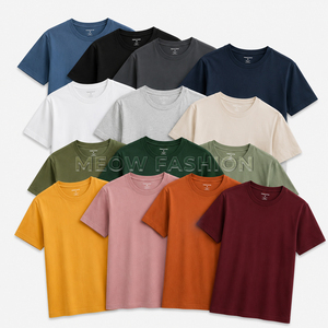 T-shirts en coton unisexe, lot en gros, couleurs unies, tailles assorties, vêtements d'été, stock prêt à expédier, Bangladesh, T-shirts simples - Product Image 2