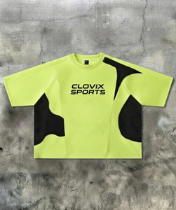 Fournisseur en gros de t-shirts pour hommes à coupe ample, design imprimé en relief, vêtements streetwear, CLOVIX SPORTS personnalisé - Product Image 2
