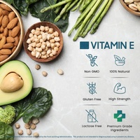 OEM/ODM Vitamin E Softgels 400 IU Vitamin E dengan Selenium & Vitamin D Alpha untuk Kesehatan Kulit, Jantung, & Imunitas