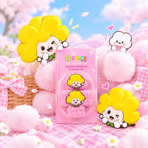 ที่คาดผมและสายรัดข้อมือผ้าสำหรับเด็ก ใช้สำหรับเด็ก - Product Image 4