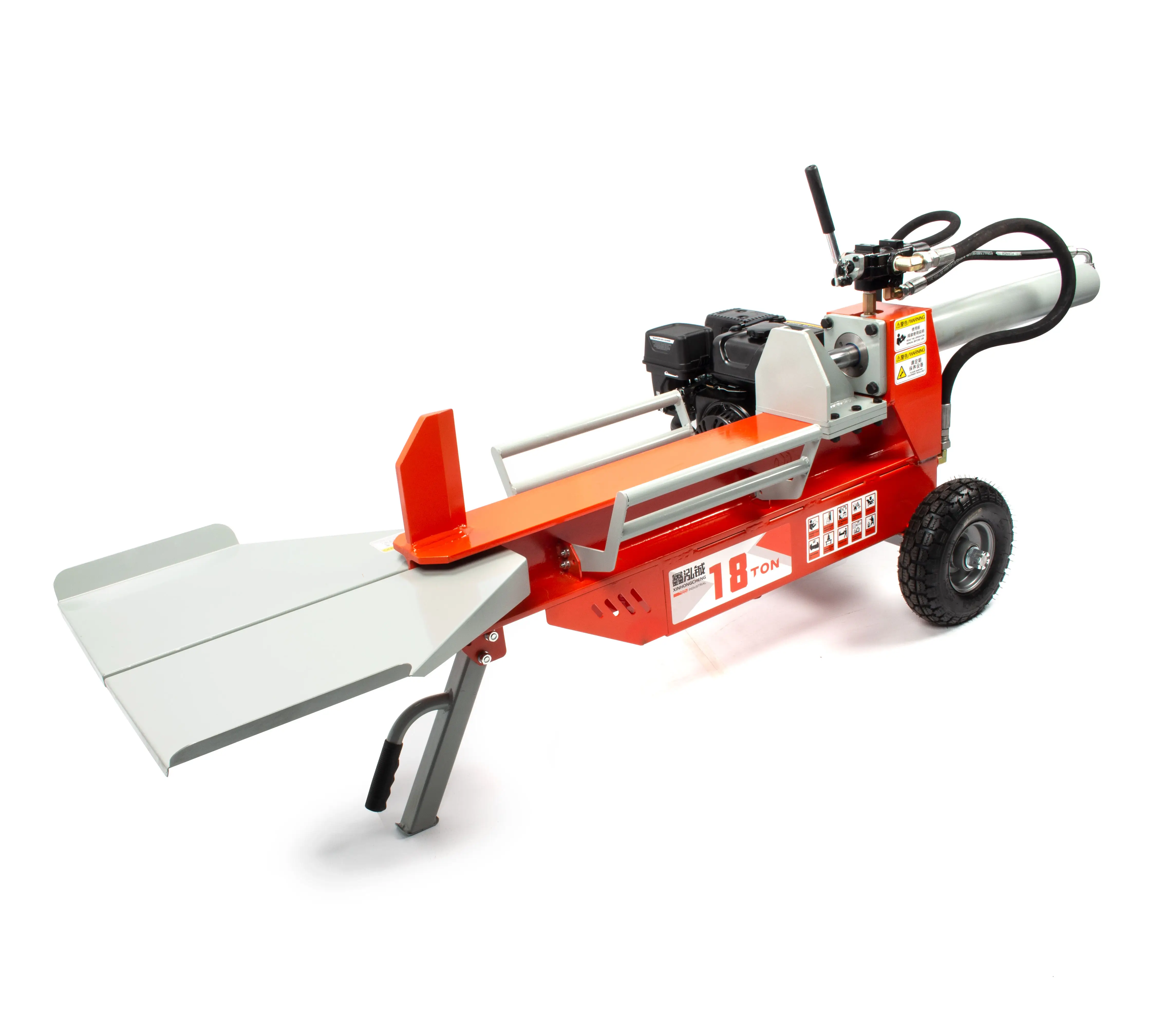 Xăng log Splitter 18 tấn log Splitter rừng củi Bộ vi xử lý thủy lực log Splitter để bán