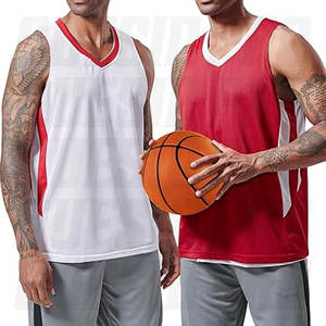 Camisetas de Baloncesto Transpirables, Reversibles, de Alta Venta en Línea, con Logotipo Personalizado, Colores Personalizables, Camisetas de Baloncesto Blancas para Hombre - Product Image 1