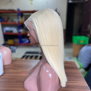 Pelucas de cabello humano premium con encaje frontal, cabello virgen vietnamita, peluca frontal HD con encaje, peluca larga estilo bob, lisa y sin enredos. - Product Image 3