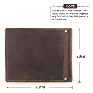 Bloc-notes de luxe classique en cuir véritable fait main, résistant à l'eau, léger, avec base en daim antidérapante, personnalisé pour cadres - Product Image 2