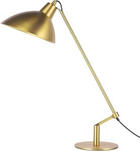 Lampe de table décorative en laiton martelé avec abat-jour en coton amovible, écologique, pour éclairage d'appoint Diwali - Product Image 1