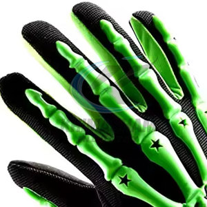 Durable Lightweight Leather Motorbike Gloves Full <b>Finger</b> Non-Slip Breathable Adjustable Wrist <b>Strap</b> Professional Riding Gear - Product Image 6