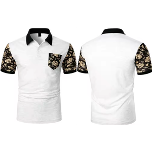 Polo ajusté pour homme avec logo personnalisé, en coton premium, fournisseur en gros - Product Image 1