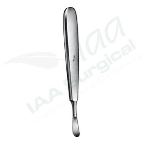 Curette osseuse Trelat Raspatoriens 15 cm 8 mm Instrument chirurgical manuel Chirurgie générale Classe I Réutilisable Acier inoxydable Hôpital - Product Image 4