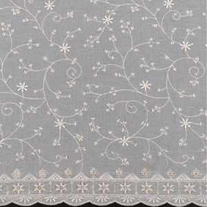Tela personalizada para dupatta, tela bordada, tela con lentejuelas, tela de malla para abayas de lujo, kaftanes, fabricantes de ropa y mayoristas de moda. - Product Image 1