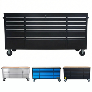 Fabrieksuitlaat 72Inch Meeldauw Proof Ss430 Roestvrijstalen Gereedschapskast Voor Zwaar Gebruik Rolgereedschap Opbergkast Voor Garageopslag - Product Image 1