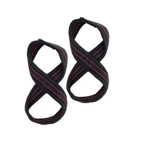 Correas Ajustables Acolchadas de Algodón con Logotipo Personalizado en Forma de 8 para Gimnasio, Fitness, Ejercicio, Levantamiento de Pesas y Peso Muerto - Product Image 4