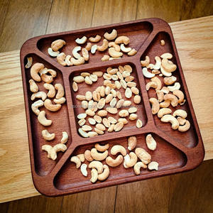 Plateau de service en bois artisanal pour fruits secs, pour la maison et l'hôtellerie - Product Image 5