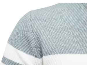 Pull en coton mélangé respirant pour homme, style classique automne, doublure en laine, logo frontal, doux, confortable, tenue décontractée élégante - Product Image 3