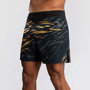 Custom Logo Front MMA Boxing <b>Shorts</b> 100% Polyester Digital Print 240gsm Breathable <b>Seamless</b> Fusing Unisex Adults OEM Service - Product Image 4