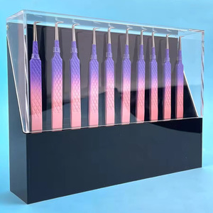 Instrumento de belleza duradero con punta de precisión y diseño ergonómico para pinzas de pestañas con punta de fibra cosmética profesional y fiable. - Product Image 2